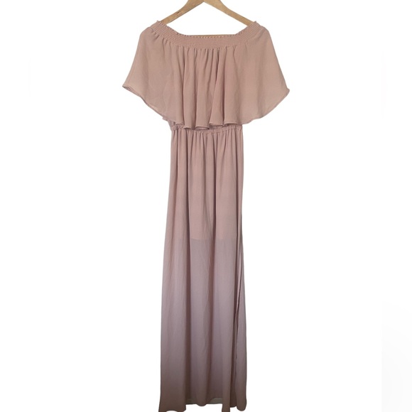 Show Me Your Mumu Hacienda Maxi Dress Dusty Blush - Picture 6 of 9